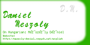 daniel meszoly business card